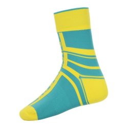 Cycling Box Protector Yellow Green Socks - Sizes 5 - 11 UK Feet