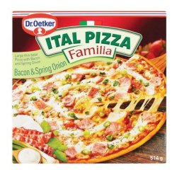 Ital Pizza Classic Familia Bacon & Spring Onion Pizza 514G