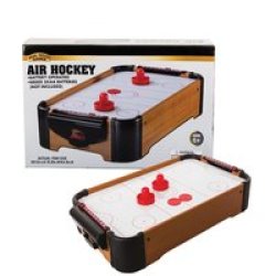 Air Hockey Table - Retro Toys - Battery Operated - 51 Cm X 31 Cm X 10 Cm