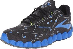 Brooks Men's Neuro Metallic Charcoal electric Blue Lemonade nightlife Sneaker 10 D M