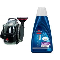 Bissell 3624 Spotclean Professional Portable Carpet Cleaner - Corded And Oxygen Boost Portable Machine Formula 32 Ounces 0801 Bundle
