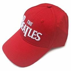 The Beatles Baseball Cap Classic Drop T Band Logo Official Red Size One Size