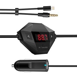 New Fm Transmitter Car Kit Charger Player Car Music Player 3.5MM Car Audio Bulit-in Microphone Fm Modulator