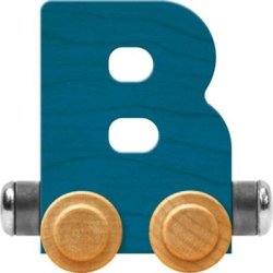 Maple Landmark Nametrain Bright Letter Car B - Made In Usa Blue