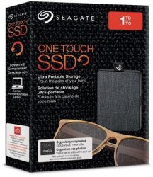 Seagate 1TB One Touch MINI Portable 2.5 Inch Solid State Drive - Black