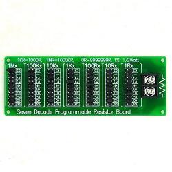 Electronics-salon 1R - 9999999R Seven Decade Programmable Resistor Board Step 1R 1% 1 2 Watt.