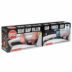 Drop Stop - The Original Patented Car Seat Gap Filler As Seen On Shark Tank - Set Of 2 And Slide Free Pad And Light