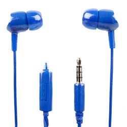 Premium Quality In-ear Earphones In Blue With Microphone For The Umidigi Z1 Pro Umidigi Z1 - By Duragadget