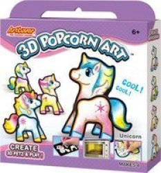 Art Lover 3D Popcorn Art 4IN1 MINI Box Unicorn