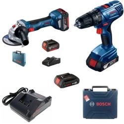 Bosch - Professional Gsb 180LI Cordless Drill And Cordless Angle Grinder