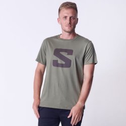 Salomon Men's Core Form Short Sleeve T-Shirt - Deep Lichen Green