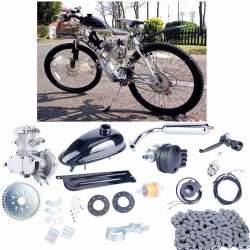 Bicycle Engine Kit 80cc 2-stroke New - Black Silver
