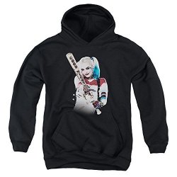 Trevco Suicide Squad Bat At You Big Boys Pullover Hoodie Black XL