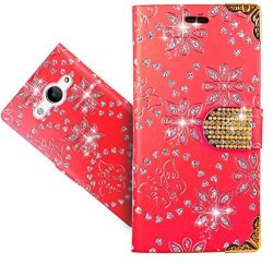 Huawei Y3 2017 Y5 Lite 2017 Case Foneexpert Bling Diamond Butterfly Flowers Leather Kickstand Flip Wallet Bag Case Cover For Huawei Y3 2017 Y5 Lite 2017