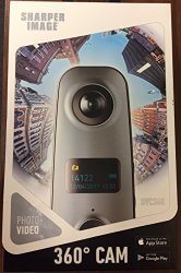 Sharper Image SVC360 Panoramic 360 Camera Full HD High Resolution Video Capture Spherical View