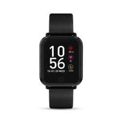 Reflex Black Toned Rectangular Silicone Smartwatch