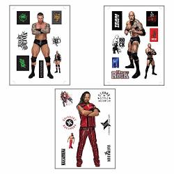 Myesha Toys Wwe Medium Size Stickers Randy Orton Outtanowhere The Rock Team Bring It And Shinsuke Nakamura Strong Style Has Arrived Stickers Pack Of