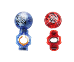 Magic Magnetic Spin Flashing Glowing Ring Ball Blue And Red 2 Pack Combo
