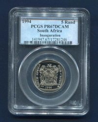 Pcgs Graded PR67DCAM Inauguration Proof Pf 67 Deep Cameo Year 1994 R5 Coin -rare-low Population 7