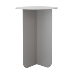 Folding Nesting Table - Light Grey Tall - 55CM H X 40CM Dia