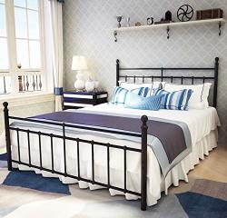Metal Bed Frame Queen Size With Vintage Headboard And Footboard Platform Base Wrought Iron Bed Frame Black R Bedroom Pricecheck Sa