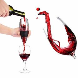 Denshine Aerator Wine Aerator Wine Decanter Wine Decanter With Stand Wine Quick Aerator With Wine Filter Decanter Wine Pourers Wine Accessories - Black