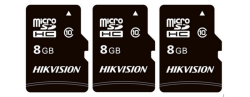 Hikvision 8GB Microsd Memory Card With Adapter C1 Series - 3 Pack Bundle