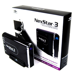 Vantec NexStar 3 NST-360UFS-BK SATA To eSATA USB 2.0 Firewire Hard Drive Enclosure