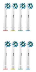 Pa Cross Replacement Toothbrush Heads For Oral B: 8 Pack
