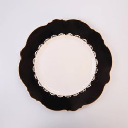 Black Rose Dinner Plate - Each