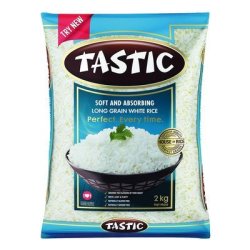 Tastic Soft & Absorbing Long Grain White Rice 2KG