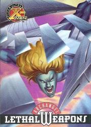 X-men Fleer Ultra 96 "chrome" - Leathel Weapons" - Archangel Card 1 Of 9