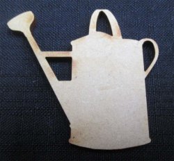 The Velvet Attic - Wood Blank Laser Cutout - Watering Can Dee 2 Of