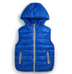 Warm Children Vests - Sky Blue 5T