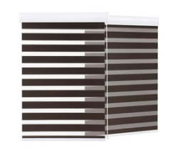 180 X 220 Cm Quality Roller Zebra Blinds Dual Layer Day Night Blinds For Windows-brown