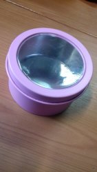 Round Watch Boxes With Screen Pink