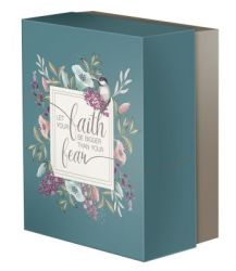Christian Art Gifts Inc Let Your Faith Be Bigger Than Your Fear Boxed Gift Set For Women