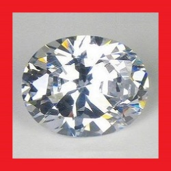 Cubic Zirconium - Aa Diamond White Oval Facet - 3.44cts