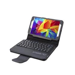 Bluetooth Keyboard Case For Samsung Galaxy Tab 4 7.0 Inch T230 - By Raz Tech - Black