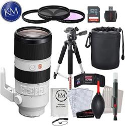 Sony Fe 70-200MM F 2.8 Gm Oss Lens With Advance Striker Bundle: Includes Sd Card Reader 3PC Filter Set Cleaning Kit Large Monopod And