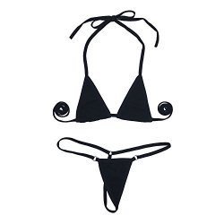  EVAbaby Women Micro G-String Bikini 2 Piece Swimsuit
