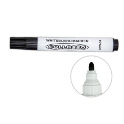 Bullet Point Whiteboard Markers Black Box Of 10