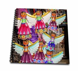3DROSE Danita Delimont - Markets - Colorful Mexican Angel Souvenirs San Miguel De Allende Mexico - Memory Book 12 X 12 Inch DB_258535_2