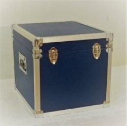 100 Blue - Lp Record Storage Carry Case Record Box