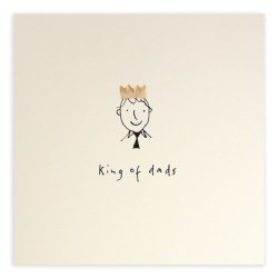 King Of Dads Pencil Shavings Father's Day Greeting Card Handmade Cards