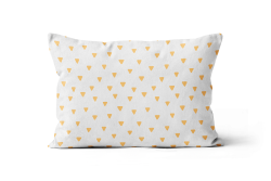 But Why Not Smiley Critter Triangles Pillow