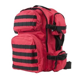NC Star Large Tactical Backpack Model CBR2911 Red With Black Trim