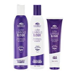 Powerful Purple Shampoo Conditioner With Leave In Toner Set