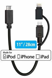 USB 3.1 Gen 1 USB Type C To Micro USB Cable With Mfi Apple Certified Lightning Adapter Connector Homespot 8-PIN Charger For Iphone Ipad