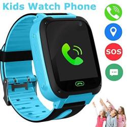 Szbxd Kids Smart Watches Phone Gps Tracker Touch Screen Flashlight Sos Camera Clock Voice Chat Smartwatch - Boys Girls Christmas Birthday Gift Blue